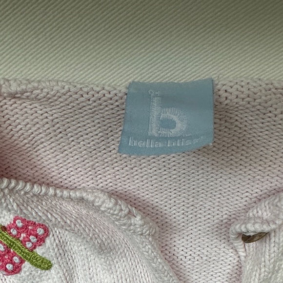 bella bliss Pink Sweater with Colorful Butterfly Accents - Picture 4 of 4